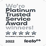 feefo platinum award badge