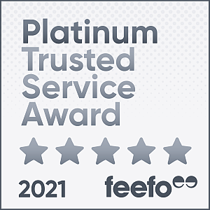 feefo Platinum Award 2021