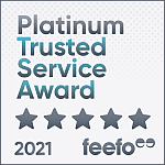 feefo platinum award badge