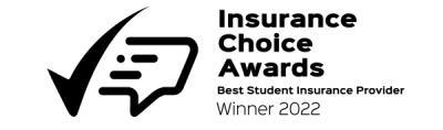 Winners of the Insurance Choice Award 2022 for Best Student Insurance Provider badge